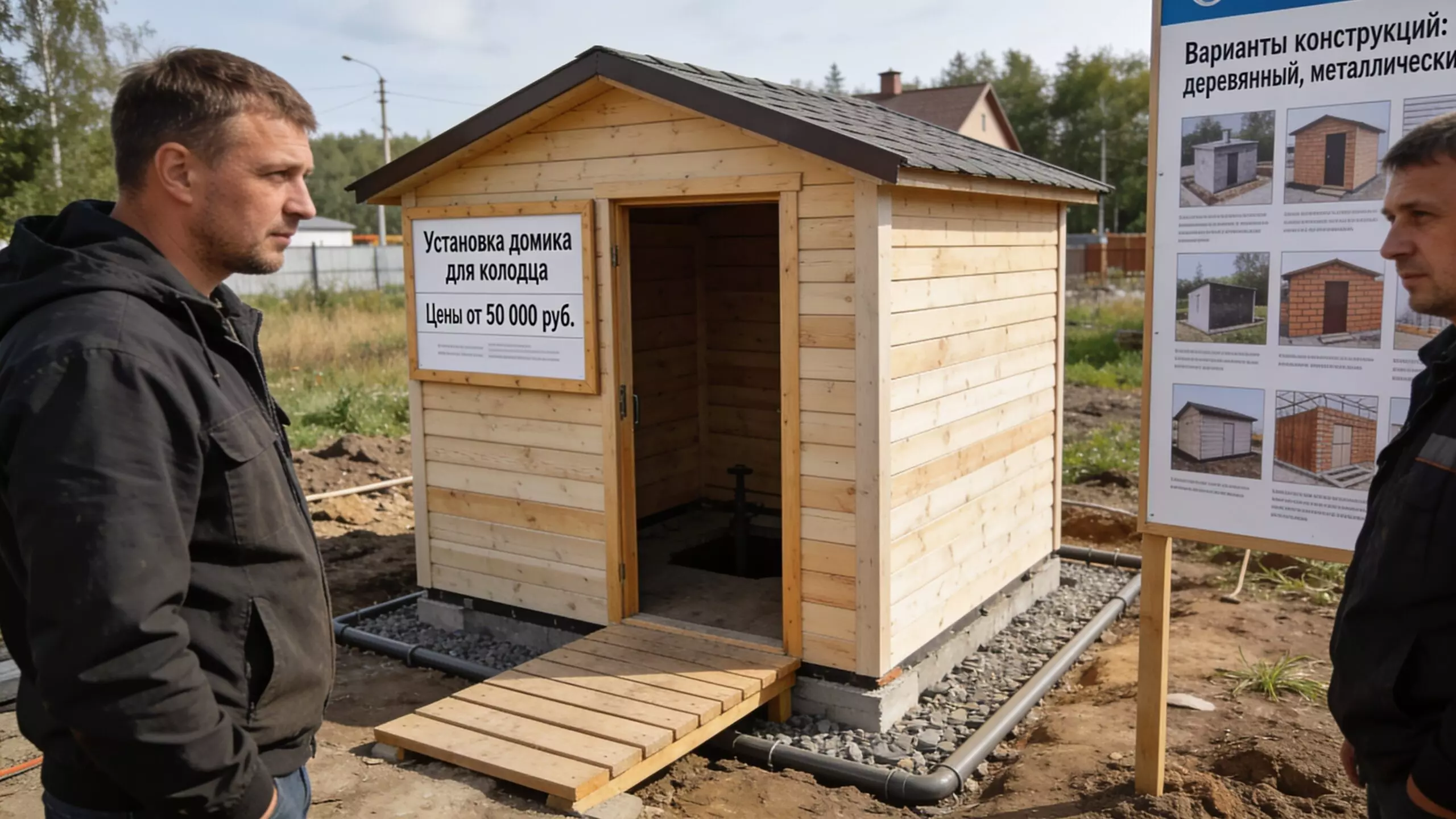 установка-домика-колодец-одинцово-готовый-результат